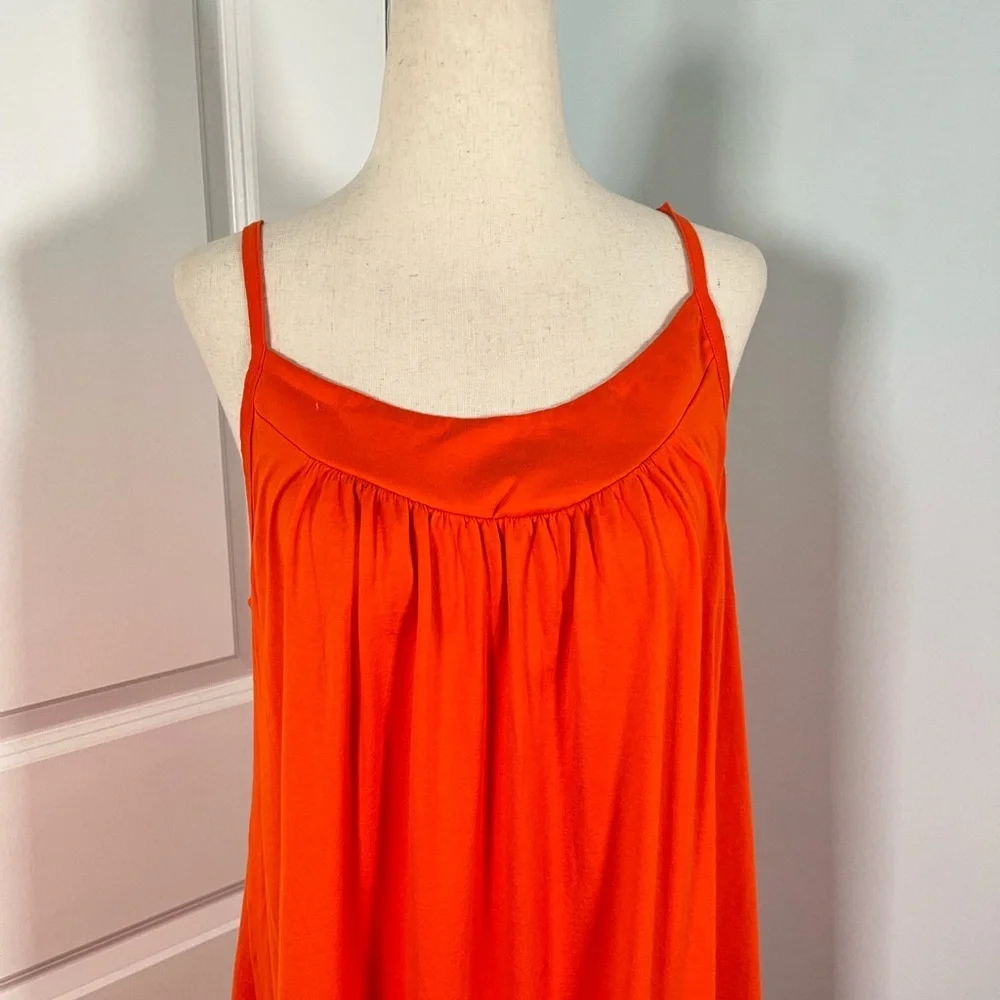 HANRO Orange night dress gown size M - Picture 2 of 6